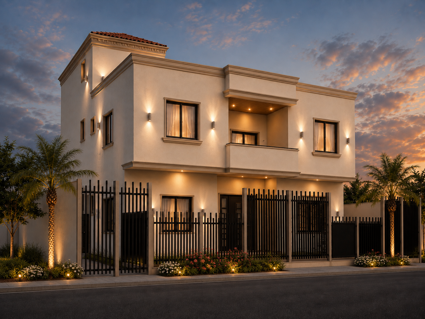 تصميم فيلا وواجهة خارجية