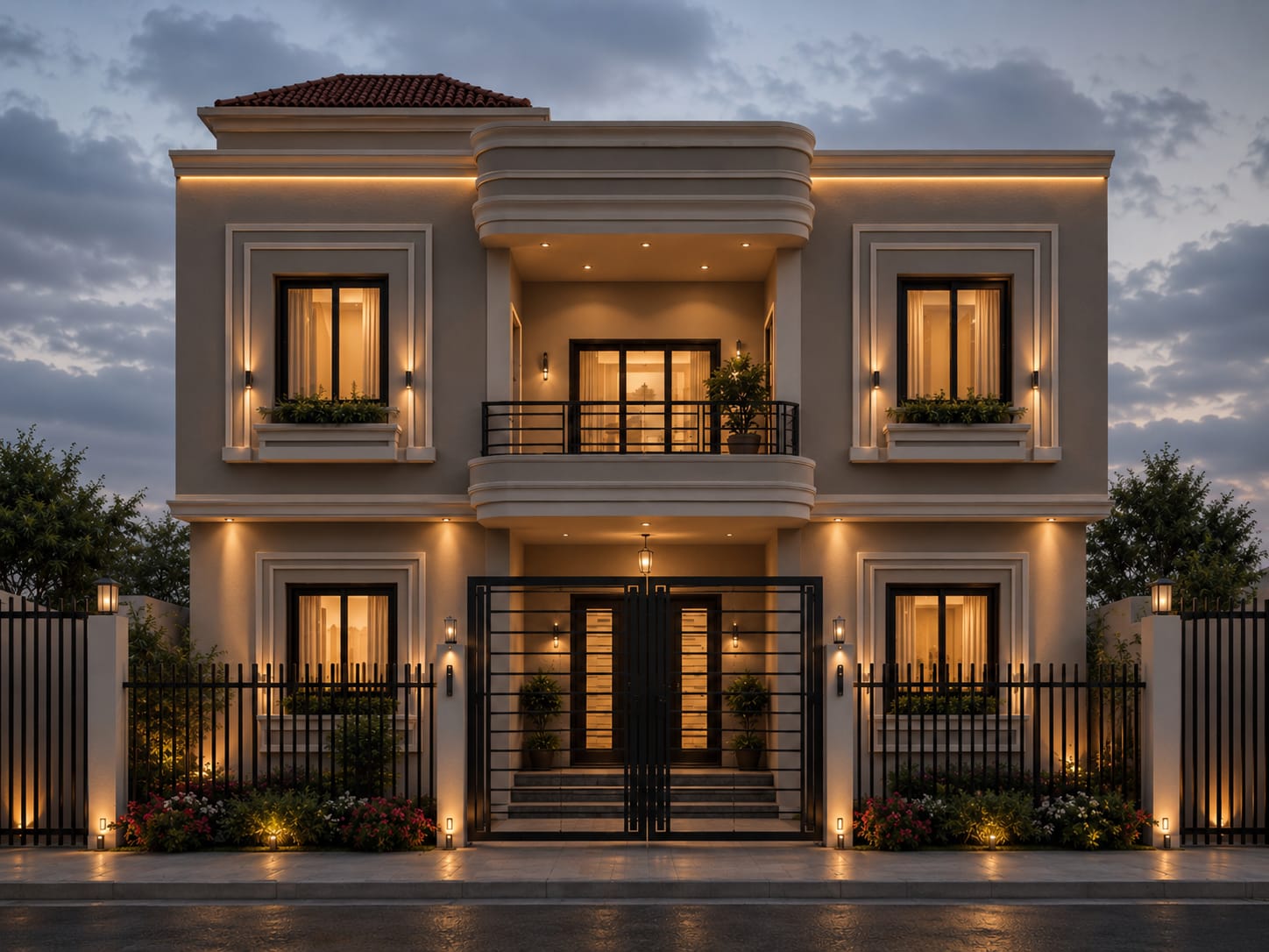 تصميم فيلا وواجهة خارجية