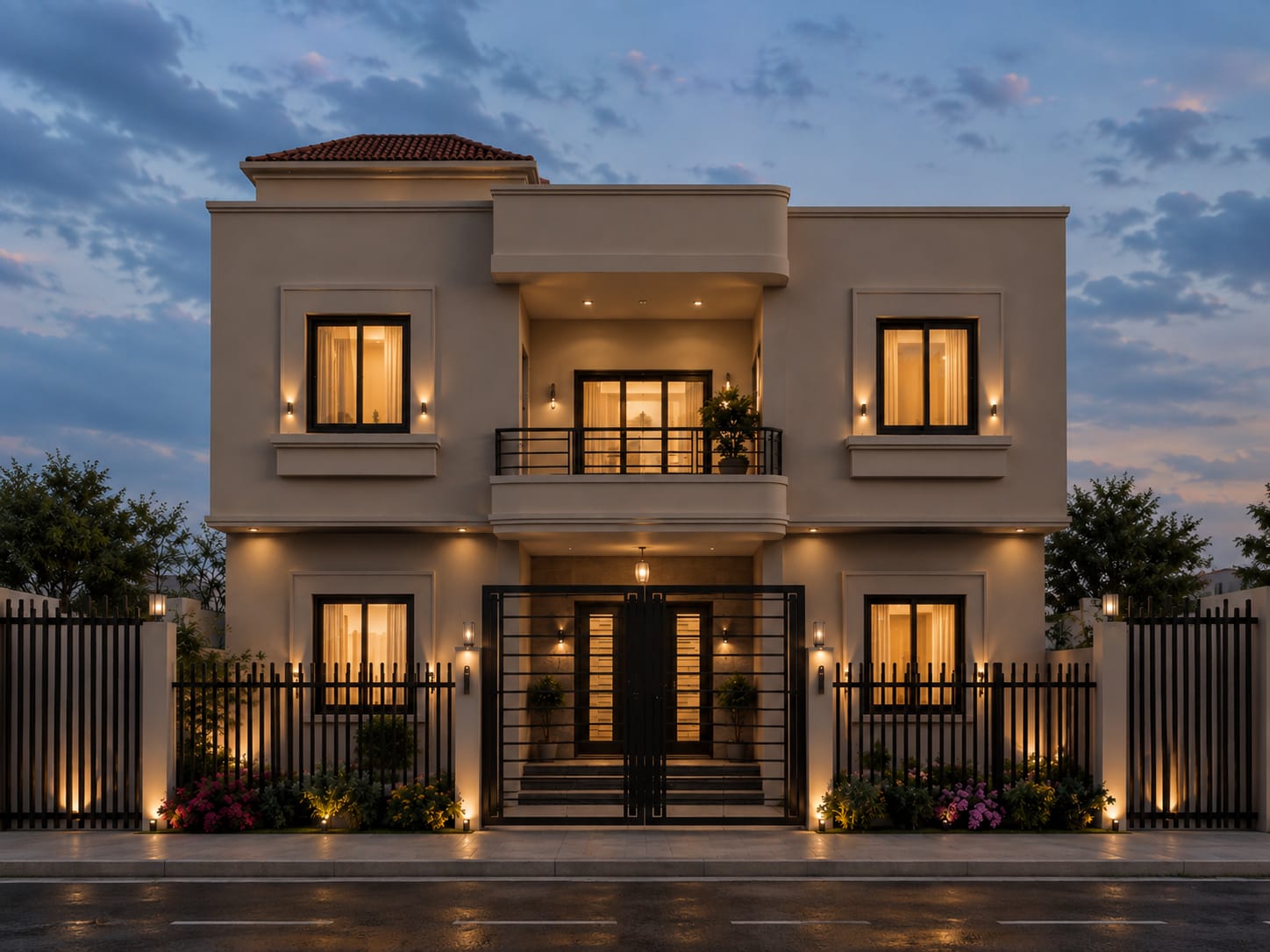 تصميم فيلا وواجهة خارجية